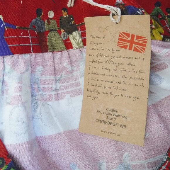 NWT Palava Red Cynthia Dress Size 8 - Picture 10 of 10